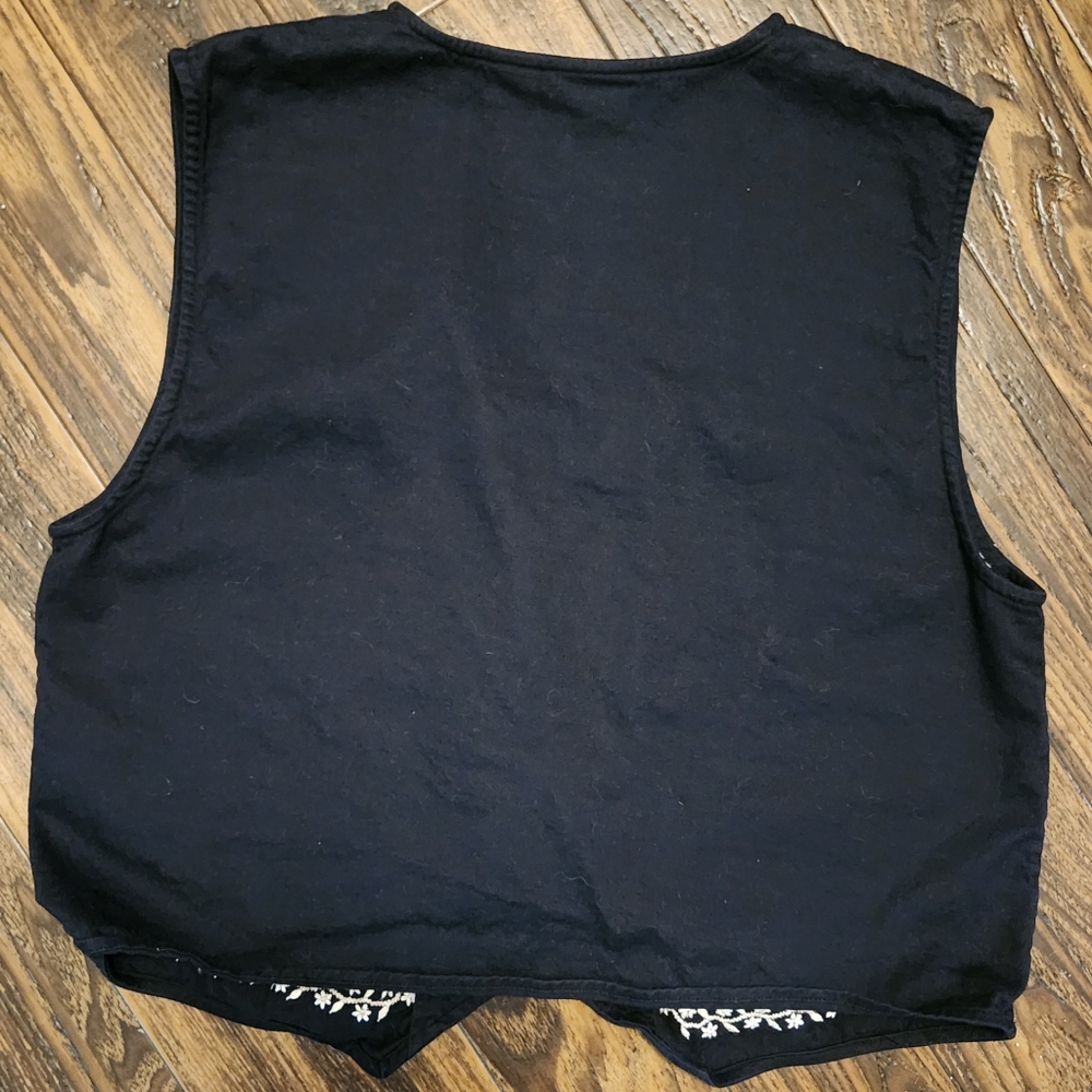 💐PRETTY Black 100% Cotton Vest Northcrest Spirit of Adventure - Picture 5 of 7